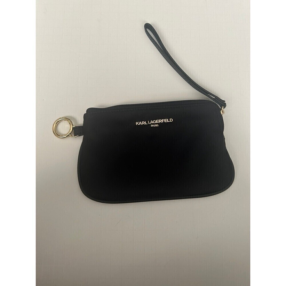 Karl Lagerfeld black wristlet wallets